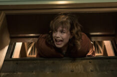 Katja Herbers as Kristen Bouchard in an elevator in Evil - Season 2, Episode 4