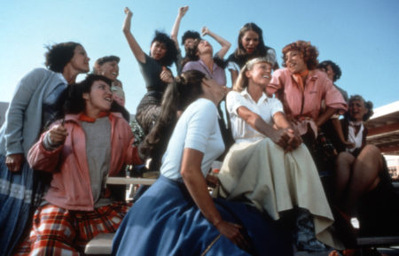 Jamie Donnelly, Susan Buckner, Olivia Newton-John, Didi Conn in Grease