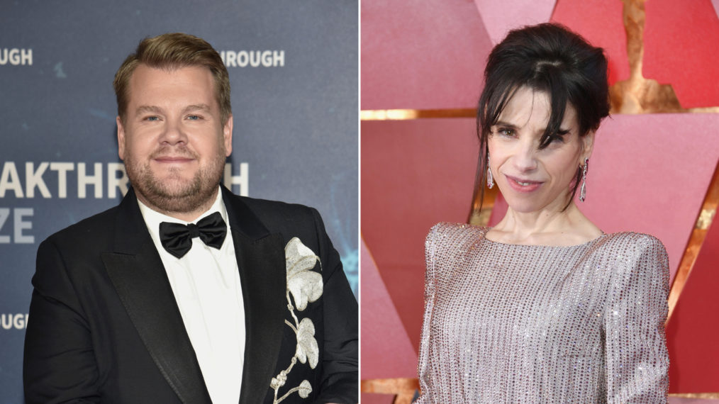 James Corden and Sally Hawkins