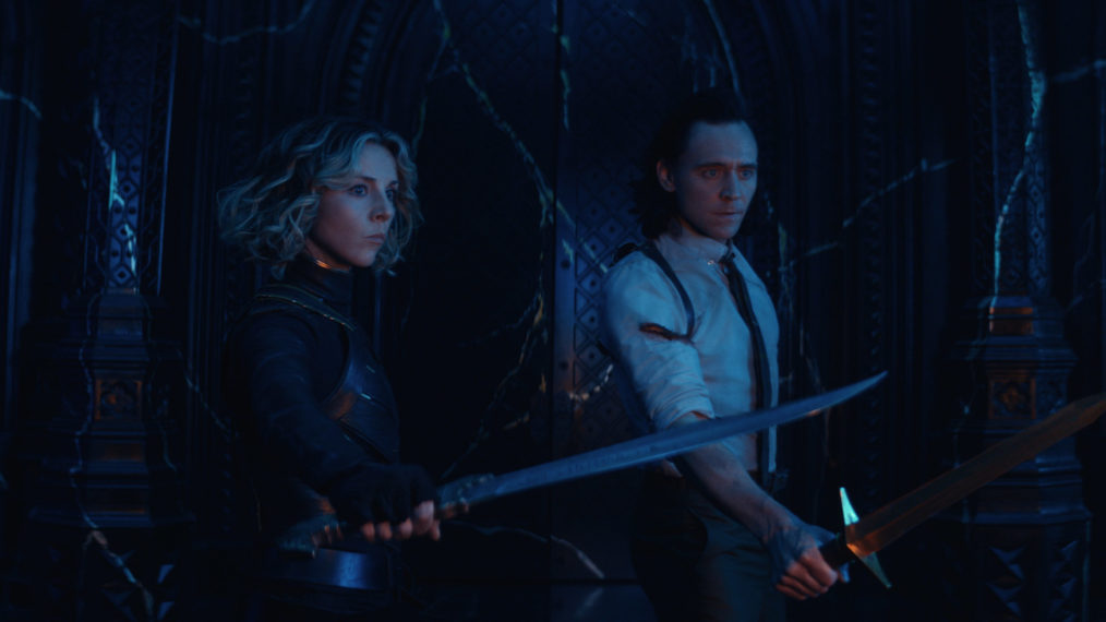 loki season 1 episode 6 loki sylvie tom hiddleston sophia di martino