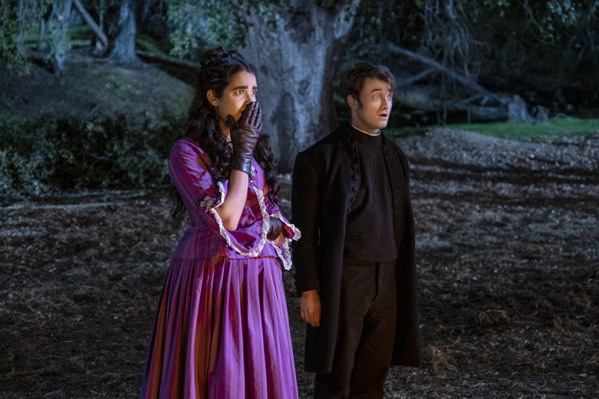 Miracle Workers Oregon Trail Season 3 Daniel Radcliffe Geraldine Viswanathan