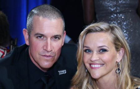 Jim Toth and Reese Witherspoon attend The 23rd Annual Critics' Choice Awards