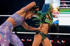 Sasha Banks and Bianca Belair in the Smackdown Championship