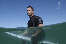 Chris Hemsworth on Shark Beach