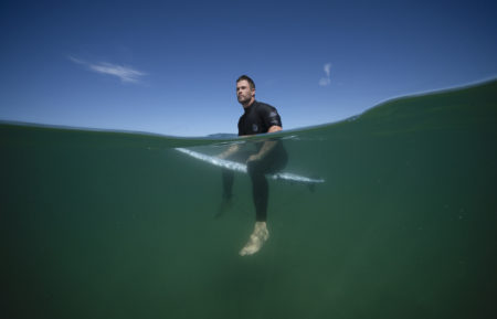 Chris Hemsworth on Shark Beach