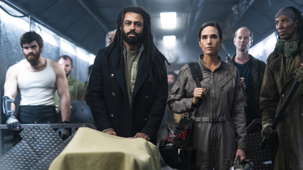 Daveed Diggs and Jennifer Connelly in Snowpiercer