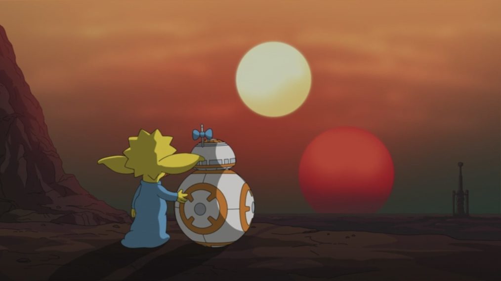 The Simpsons Star Wars Maggie BB-8