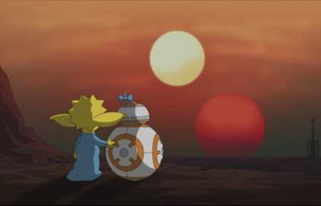 The Simpsons Star Wars Maggie BB-8