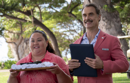 Jolene Purdy and Murray Bartlett in The White Lotus