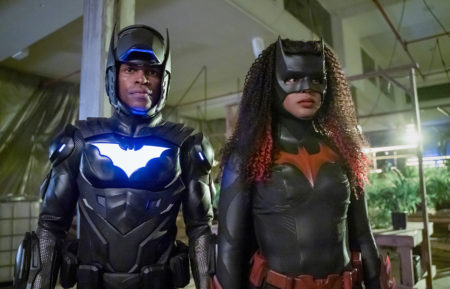 Camrus Johnson as Batwing and Javicia Leslie as Batwoman