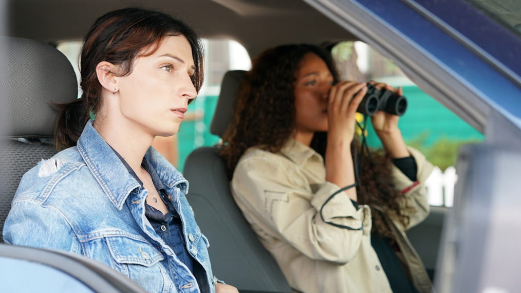 Jesse James Keitel as Jerrie, Kylie Bunbury as Cassie in Big Sky