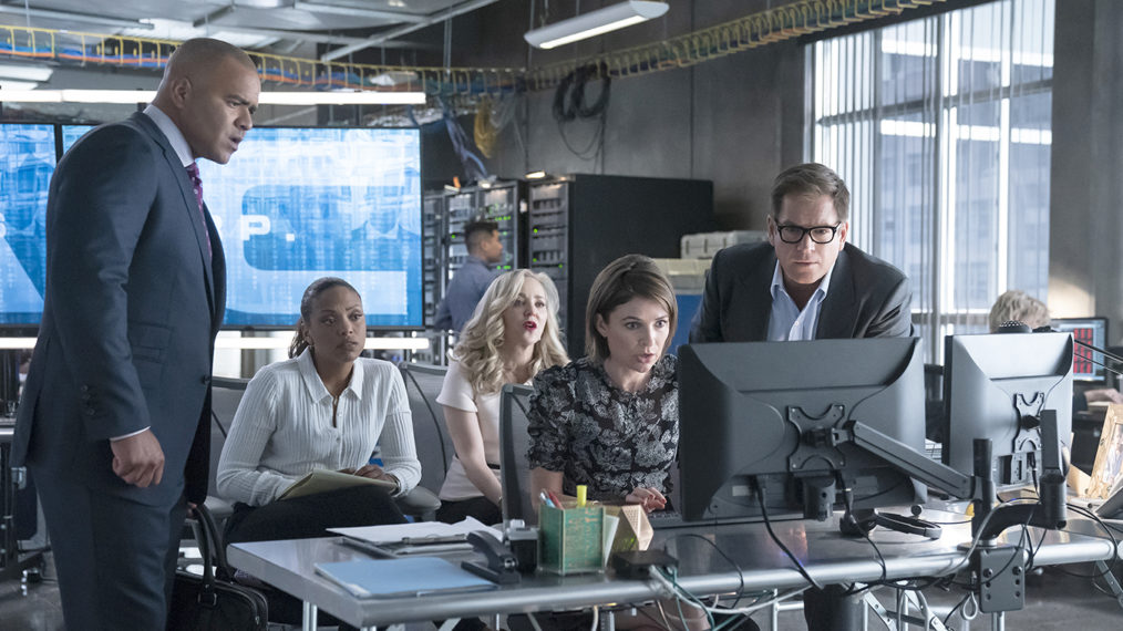 Christopher Jackson, Jaime Lee Kirchner, Geneva Carr, Michael Weatherly in Bull