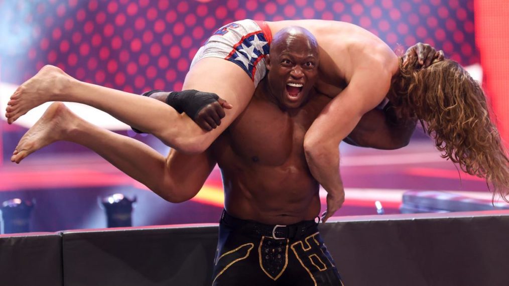 Bobby Lashley dominating Matt Riddle