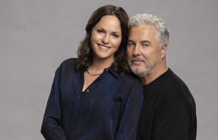 Jorja Fox and William Petersen of CSI: Vegas