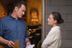 Julian McMahon as Jess, Alexa Davalas as Kristin in FBI Most Wanted