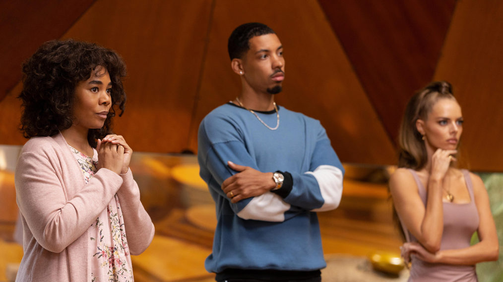 Regina Hall, Melvin Gregg, Samara Weaving in Nine Perfect Strangers - 'Random Acts of Mayhem'