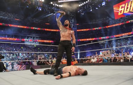 Roman Reigns Defeats John Cena