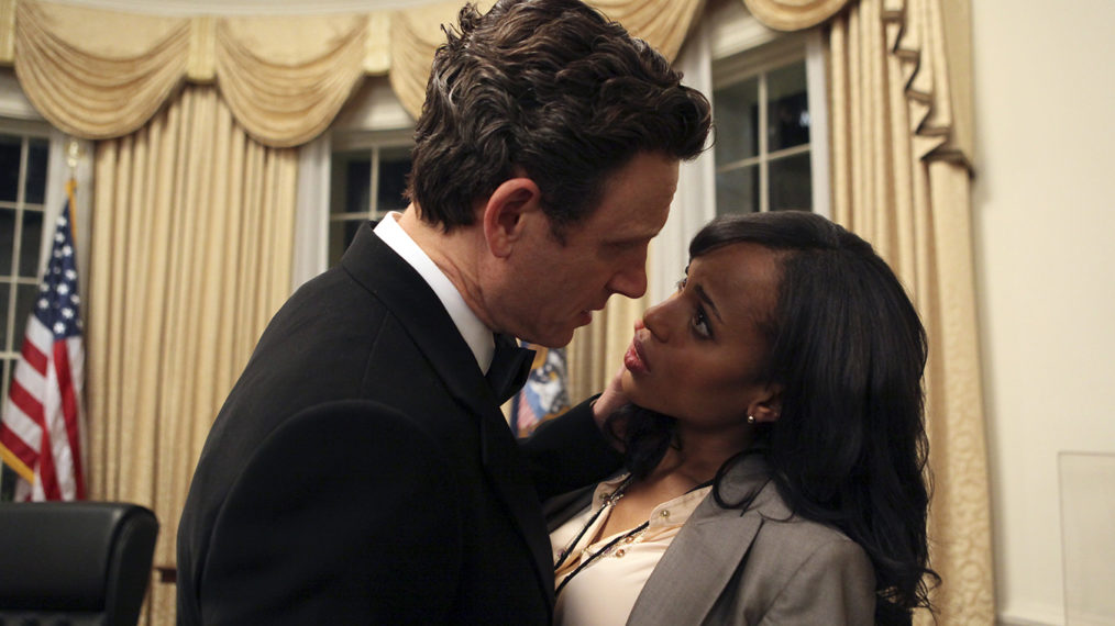 Tony Goldwyn and Kerry Washington in Scandal