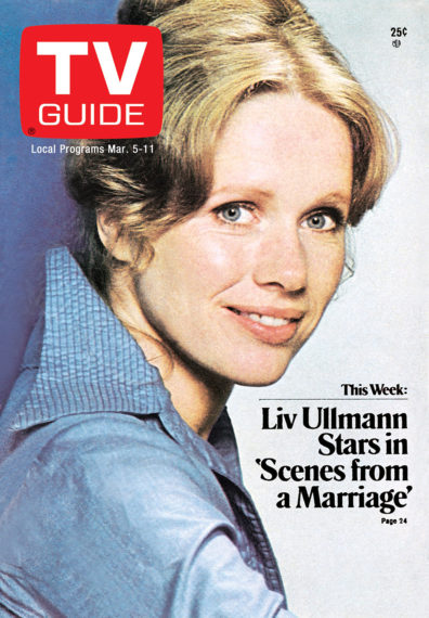 TV Guide Magazine Scenes From a Marriage Liv Ullmann 