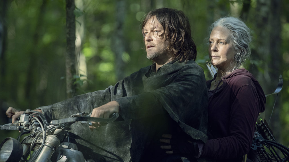 Norman Reedus as Daryl Dixon, Melissa McBride as Carol Peletier in The Walking Dead