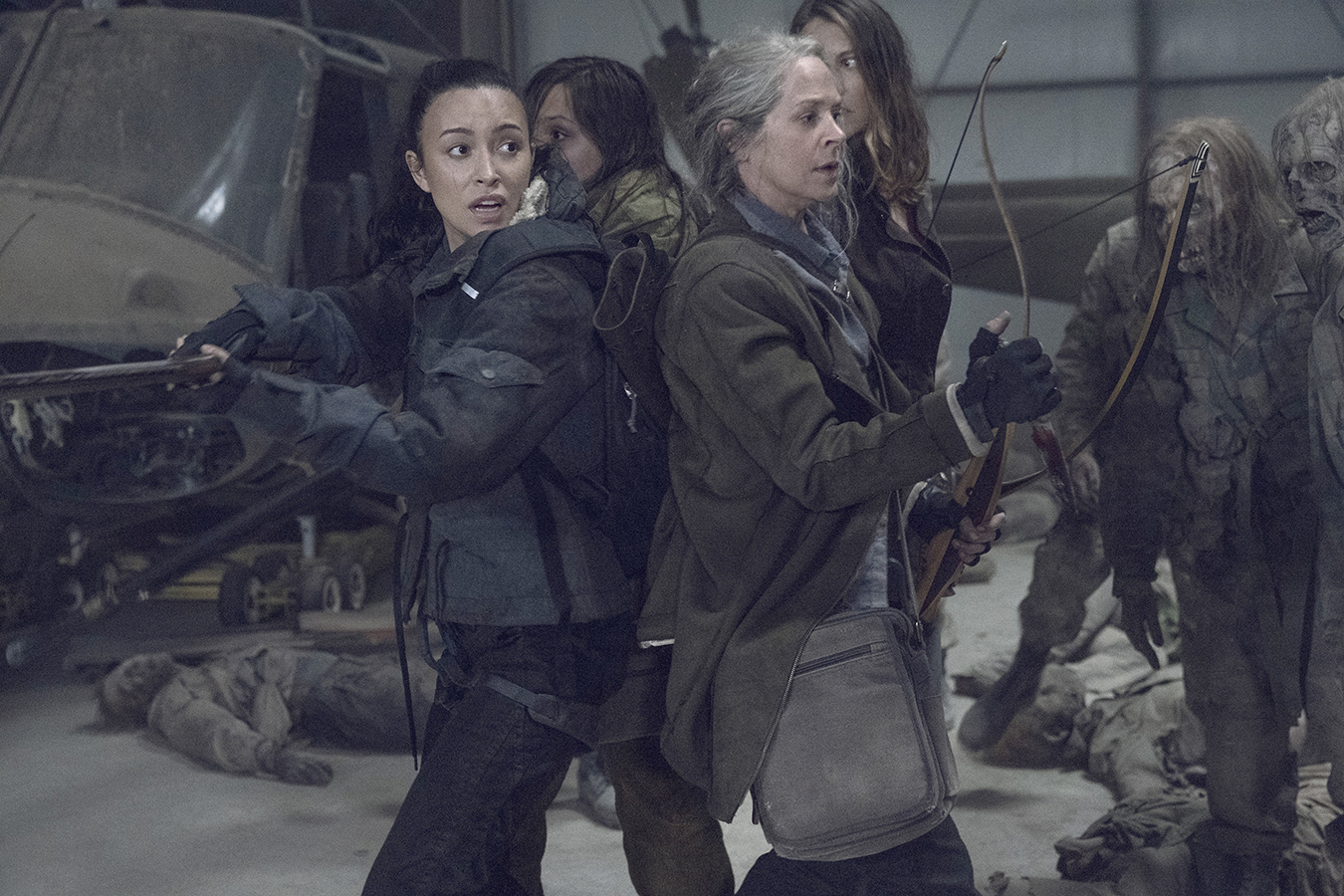 'The Walking Dead' Stars Melissa McBride, Lauren Cohan, Christian Serratos, and Cassady McClincy