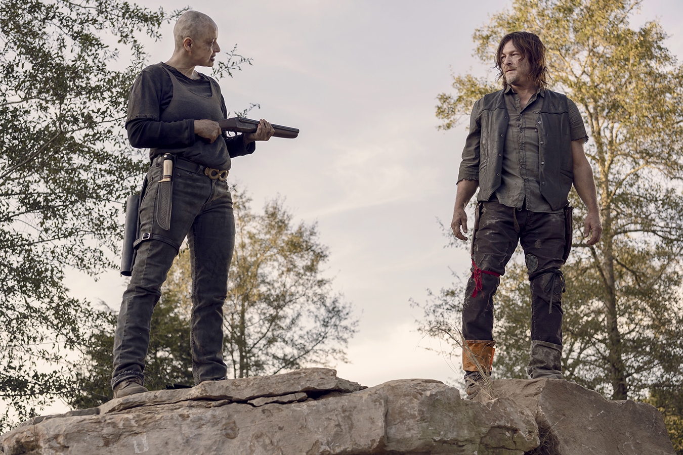 'The Walking Dead' Stars Samantha Morton and Norman Reedus
