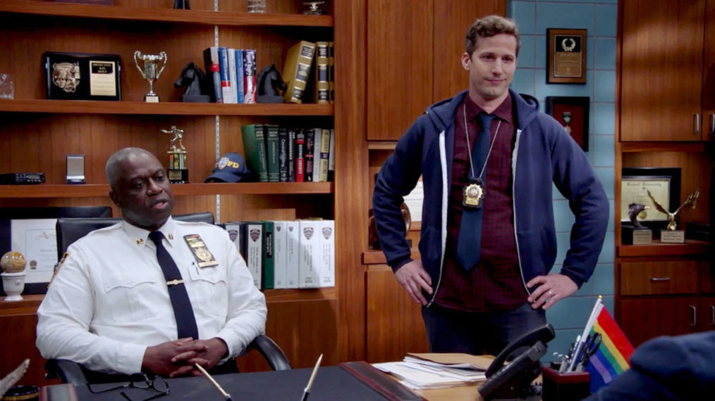 brooklyn nine nine season 8 episode 3 blue flu jake peralta raymond holt andy samberg andre braugher