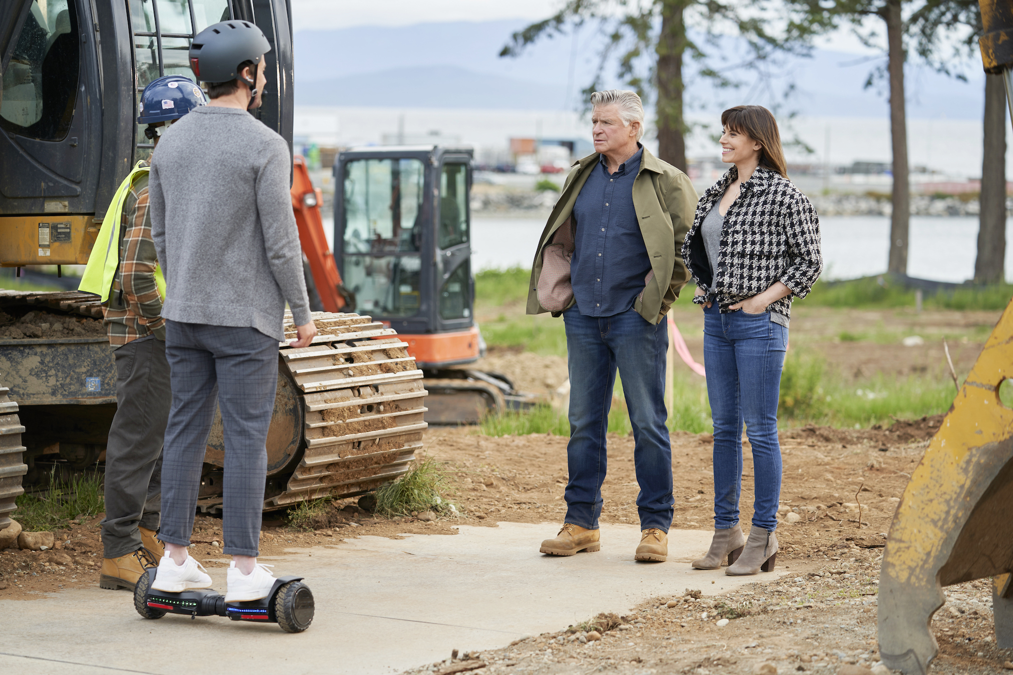 Treat Williams as Mick, Meghan Ory as Abby in Chesapeake Shores