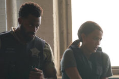 LaRoyce Hawkins as Kevin Atwater, Nicole Ari Parker as Samantha Miller in Chicago PD