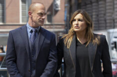 Christopher Meloni as Detective Elliot Stabler, Mariska Hargitay as Captain Olivia Benson in Law & Order: Organized Crime