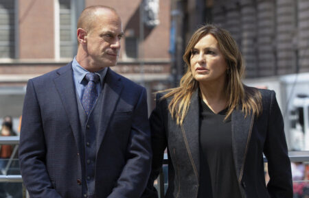 Christopher Meloni as Detective Elliot Stabler, Mariska Hargitay as Captain Olivia Benson in Law & Order: Organized Crime