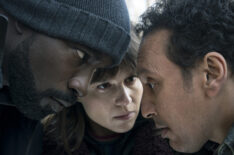 Mike Colter as David Acosta, Katja Herbers as Kristen Bouchard, and Aasif Mandvi as Ben Shakir in Evil - 'S Is for Silence'