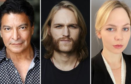 Under the Banner of Heaven cast Gil Birmingham Wyatt Russell Adelaide Clemens