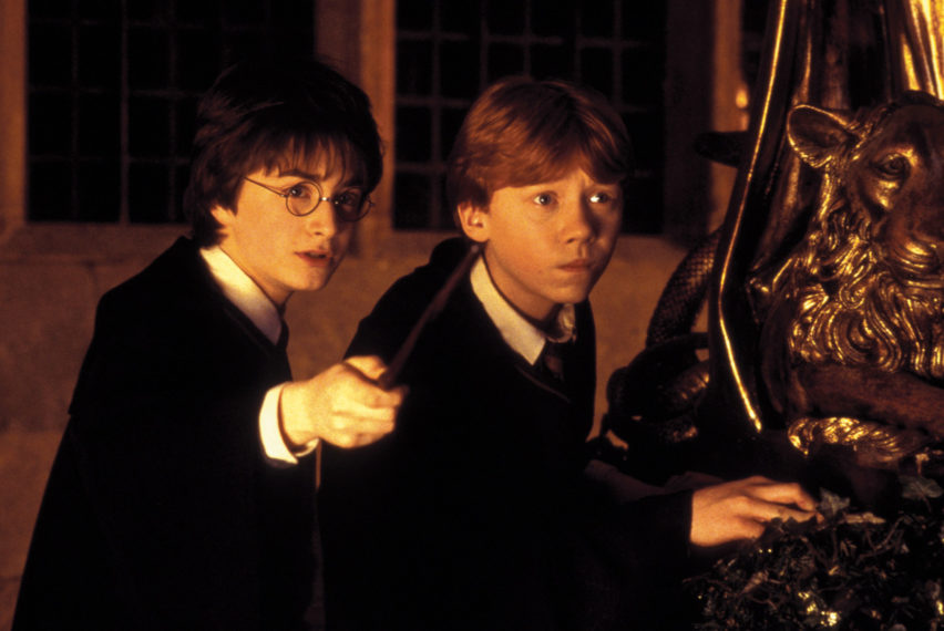 'Harry Potter and the Chamber of Secrets,' Daniel Radcliffe as Harry Potter, Rupert Grint as Ron Weasley