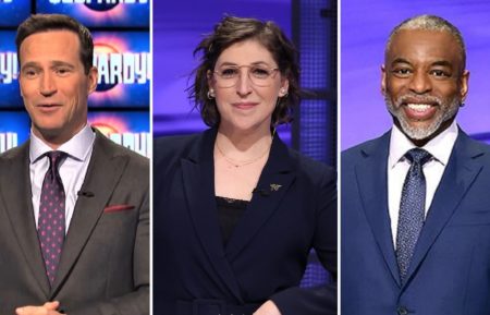 Jeopardy: Mike Richards, Mayim Bialik, and LeVar Burton