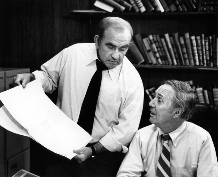 Ed Asner, Mason Adams in Lou Grant