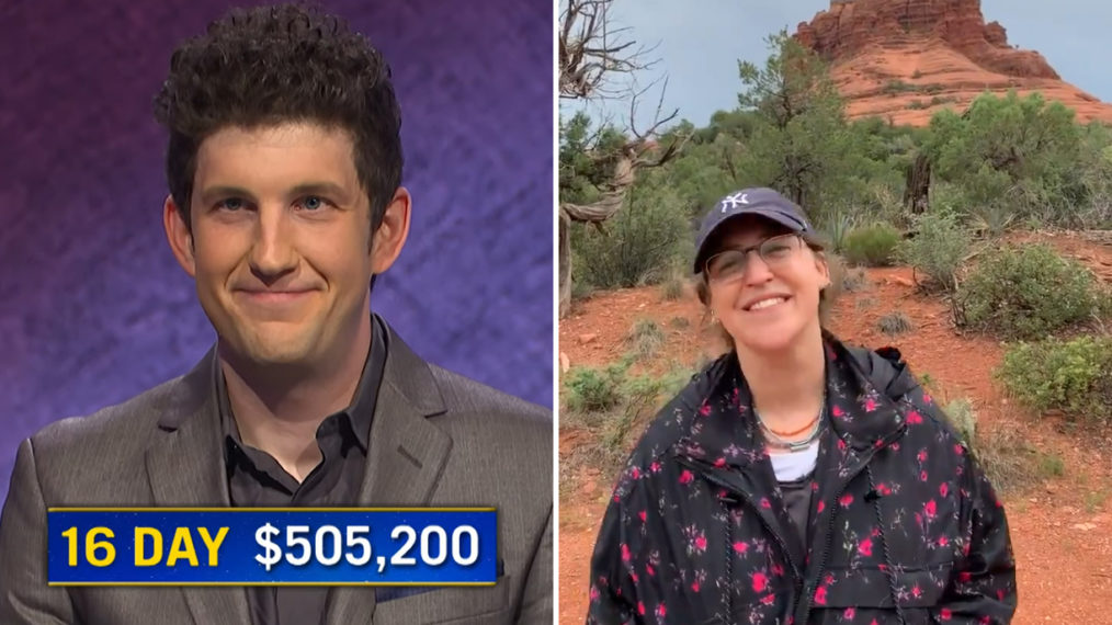 Matt Amodio and Mayim Bialik