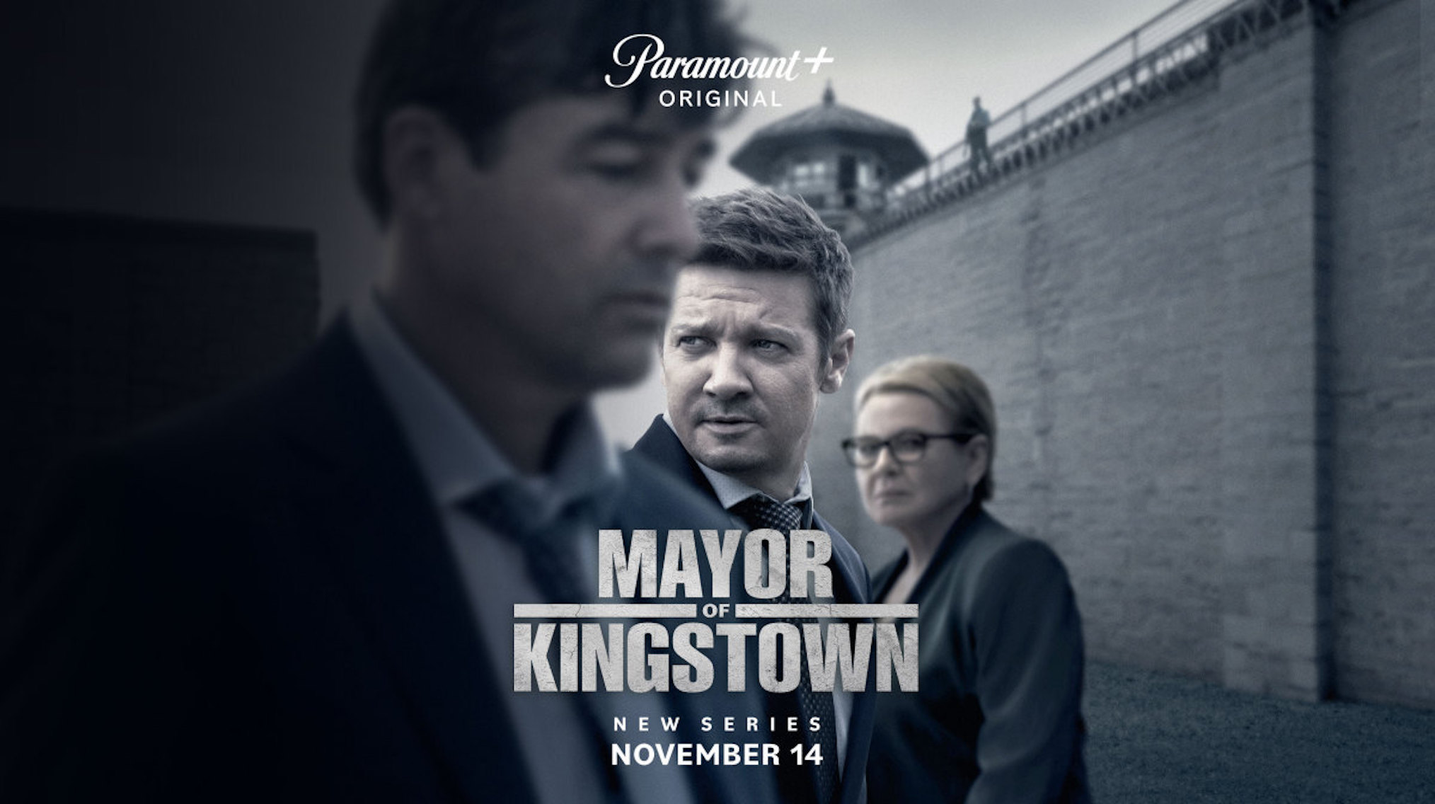 Kyle Chandler, Jeremy Renner and Dianne West in Mayor of Kingstown