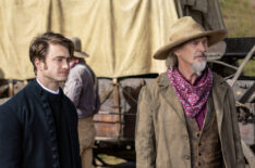 Daniel Radcliffe and Steve Buscemi in Miracle Workers Season 3 Oregon Trail
