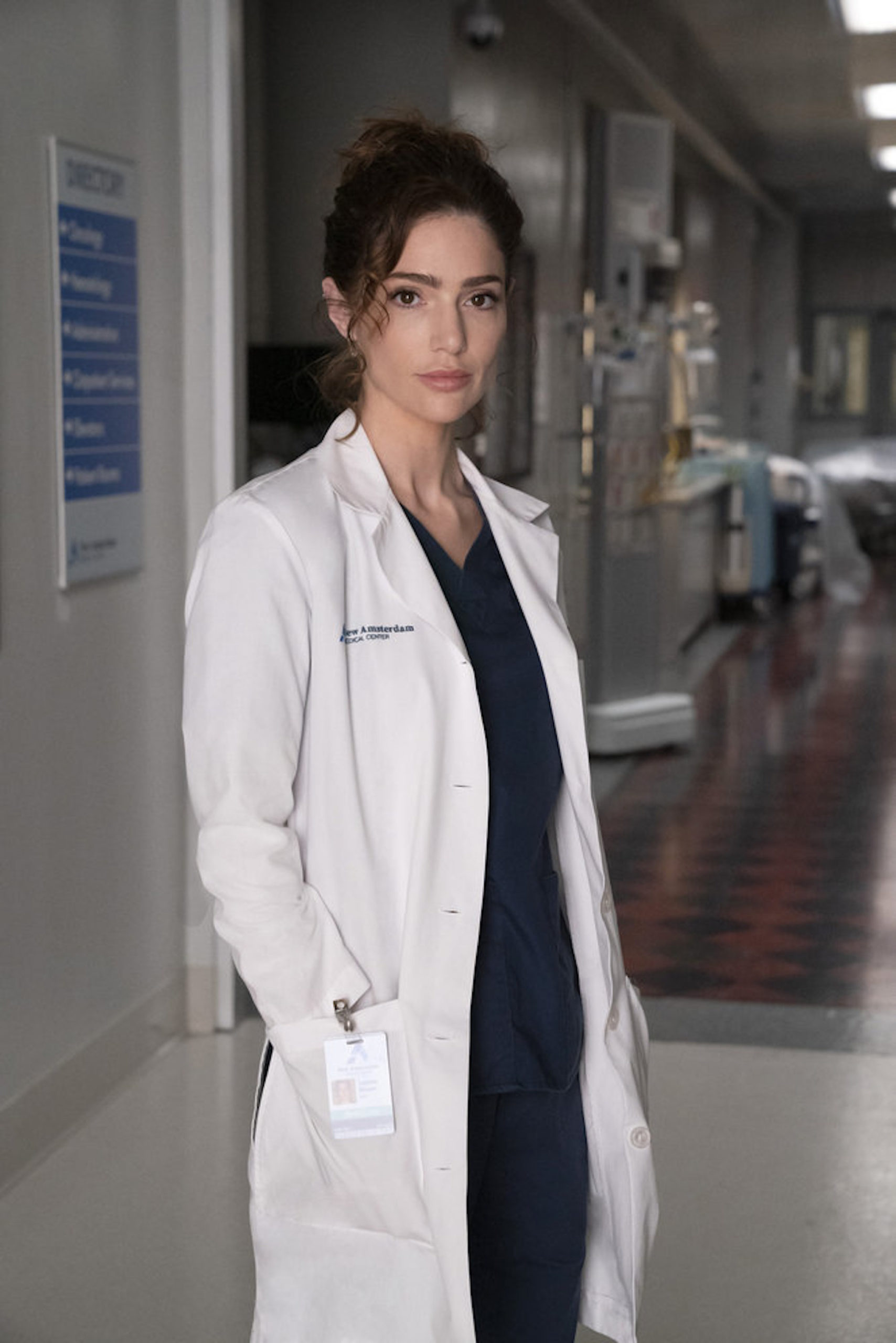 Janet Montgomery as Dr. Lauren Bloom in New Amsterdam