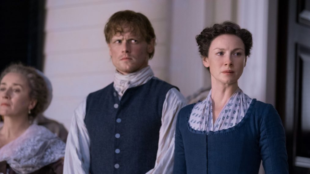 Outlander Season 4 Sam Heughan and Caitriona Balfe as Jamie and Claire