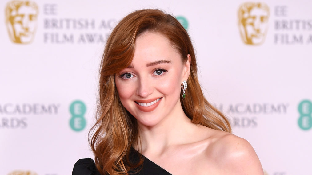 Phoebe Dynevor attends the EE British Academy Film Awards 2021