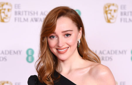 Phoebe Dynevor attends the EE British Academy Film Awards 2021