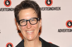 Rachel Maddow poses at the Road to the 2016 Election