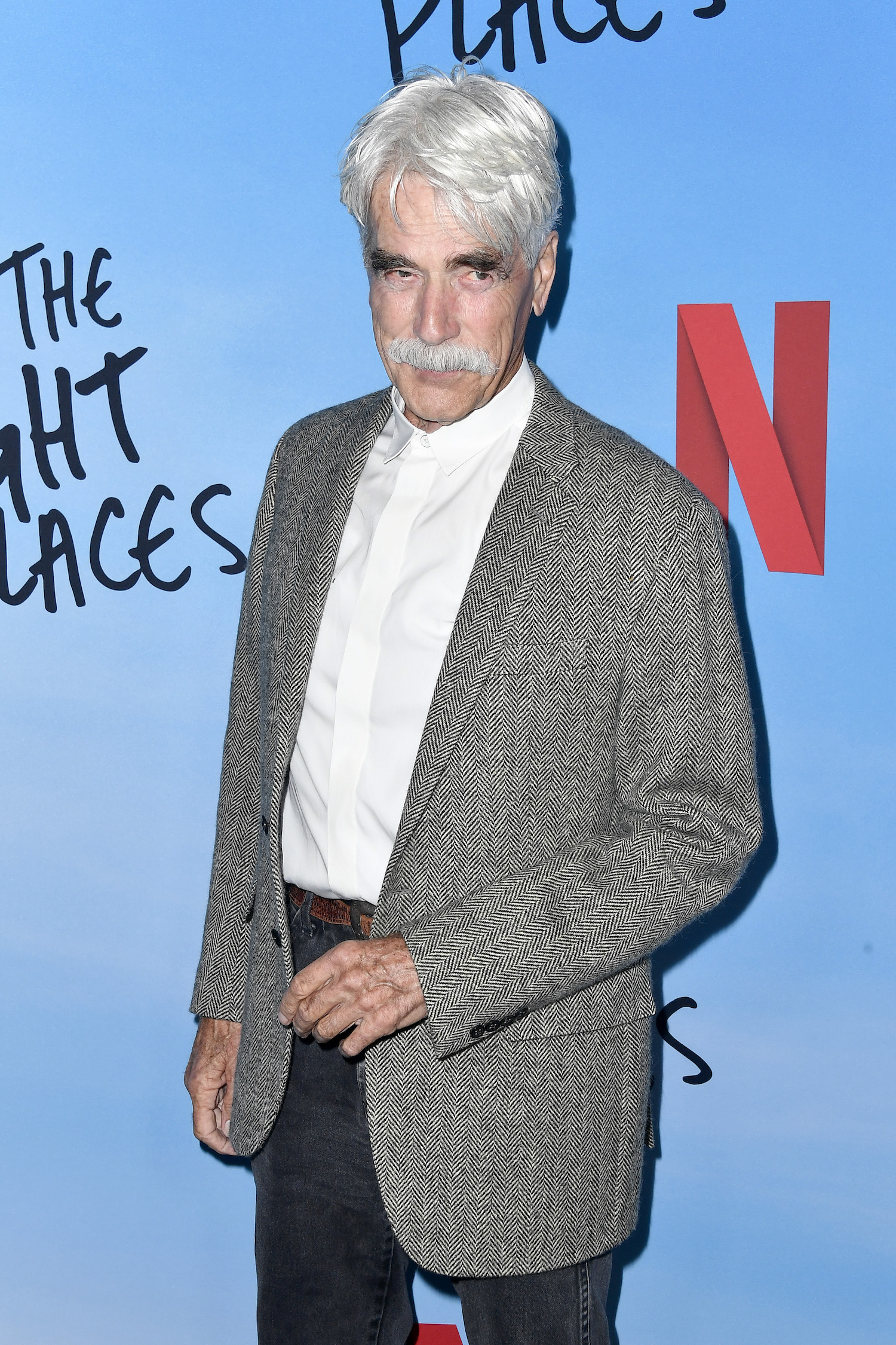 Sam Elliott at an All the Bright Places screening