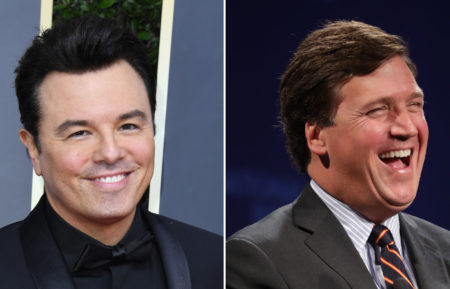 Seth MacFarlane and Tucker Carlson