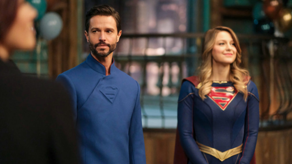 Jason Behr as Zor-El, Melissa Benoist as Kara in Supergirl