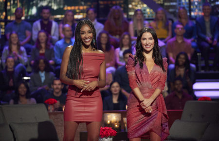 Tayshia Adams and Kaitlyn Bristowe in The Bachelorette