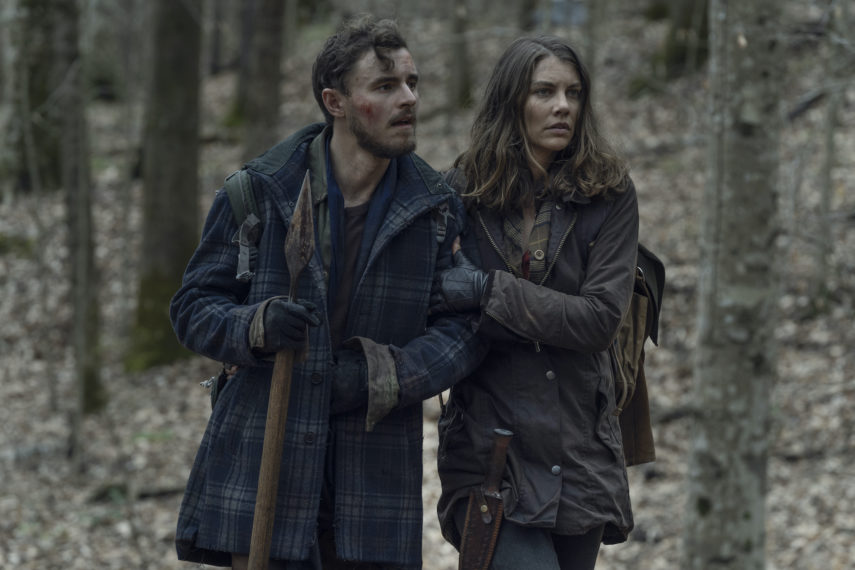 Callan McAuliffe as Alden, Lauren Cohan as Maggie Greene - The Walking Dead _ Season 11, Episode