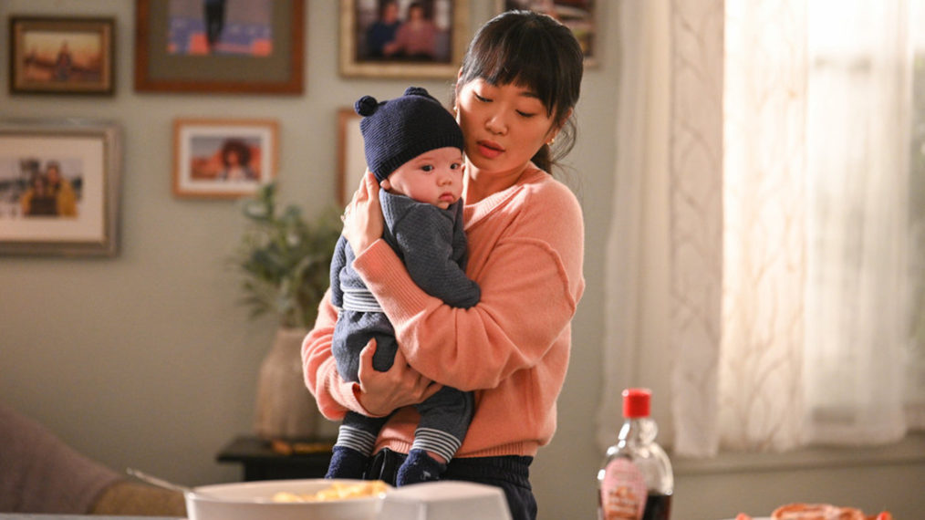 Alice Lee with a baby in 'Zoey's Extraordinary Playlist' - Season: 2